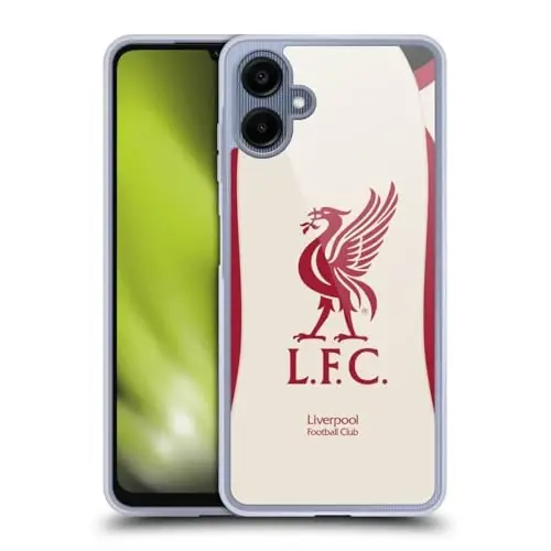 Head Case Designs Officially Licensed Liverpool Football Club Away 2025/26 Kit Gel Case [Military Grade Protection] Compatible with Samsung Galaxy A06 4G 