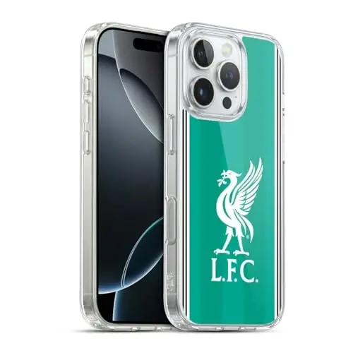 Head Case Designs Officially Licensed Liverpool Football Club Third 2025/26 Kit Gel Case [Military Grade Protection] Compatible with Apple iPhone 16 Pro and Compatible with MagSafe 