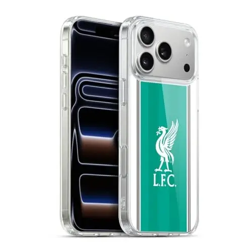Head Case Designs Officially Licensed Liverpool Football Club Third 2025/26 Kit Gel Case [Military Grade Protection] Compatible with Apple iPhone 17 Pro Max - 6