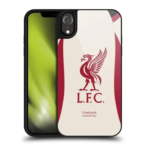 Head Case Designs Officially Licensed Liverpool Football Club Away 2025/26 Kit Gel Armor Case [Military Grade Drop Protection] Compatible with Apple iPhone XR - 5