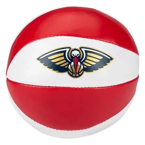 Franklin Sports NBA Toy Basketballs - 2 Pack of Kids Soft Mini Basketballs for Over The Door + Indoor Hoops - NBA Fan Shop - 6