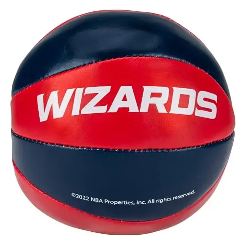Franklin Sports NBA Toy Basketballs - 2 Pack of Kids Soft Mini Basketballs for Over The Door + Indoor Hoops - NBA Fan Shop - 5