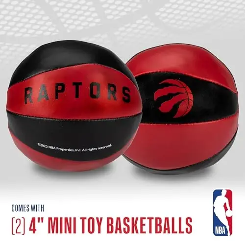 Franklin Sports NBA Toy Basketballs - 2 Pack of Kids Soft Mini Basketballs for Over The Door + Indoor Hoops - NBA Fan Shop - 2
