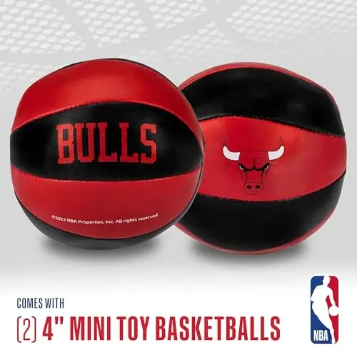 Franklin Sports NBA Toy Basketballs - 2 Pack of Kids Soft Mini Basketballs for Over The Door + Indoor Hoops - NBA Fan Shop - 2