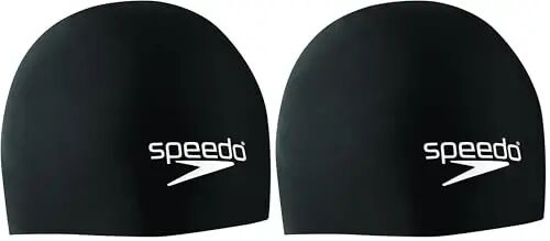 Speedo Elastomeric Solid Silicone Swim Cap - 1