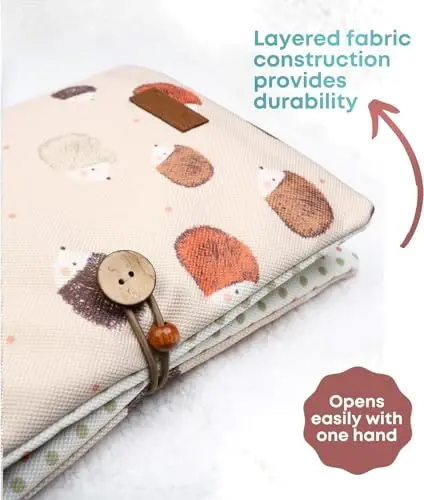 HAMUR Baby Diaper Bag Organizer – Compact & Foldable Stroller Pouch for Newborn Essentials | Travel-Friendly | Fits Boys & Girls (Urchin) - HAMUR HOME (1)