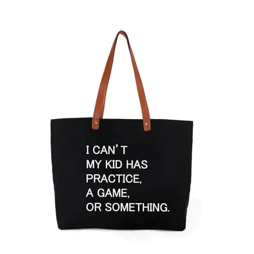 Lamyba New Mom Gifts, Mama Bag Tote with Makeup Bag, Cool Gifts for Mom to be/Expecting Mom/Pregnant Women - 1
