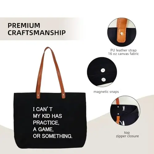Lamyba New Mom Gifts, Mama Bag Tote with Makeup Bag, Cool Gifts for Mom to be/Expecting Mom/Pregnant Women - 4