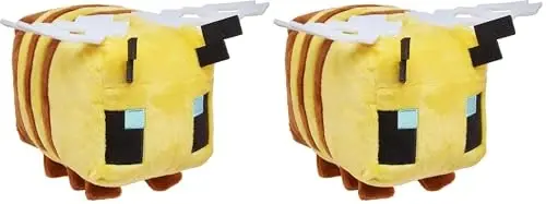 Mattel Minecraft Basic Plush Character Soft Dolls, Video Game-Inspired Collectible Toy Gifts for Kids & Fans Ages 3 Years Old & Up (Pack of 2) - 6