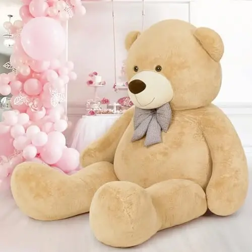 MaoGoLan Giant Teddy Bear 10ft Stuffed Animal, Huge Jumbo Size 10 Feet Teddy Bear Plush, Charming and Fluffy Teddy Bear for Decorations, Celebrations,Valentines Day,Baby Shower,Brown - 7