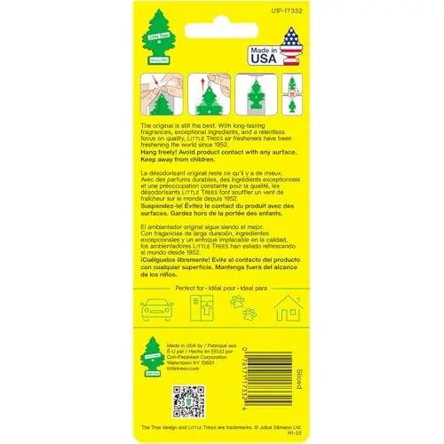 Little Trees Car Air Freshener | Hanging Paper Tree for Home or Car | Sliced | 6 Pack - 3