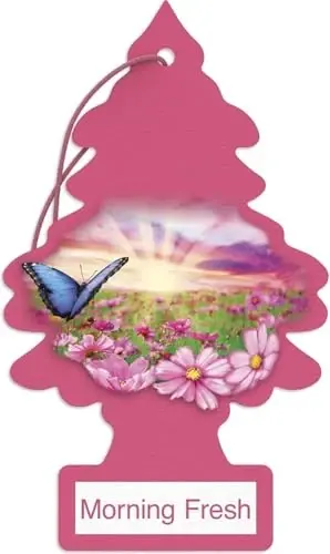 LITTLE TREES Car Air Freshener | Hanging Paper Tree for Home or Car | Morning Fresh | Pack of 3 - 3