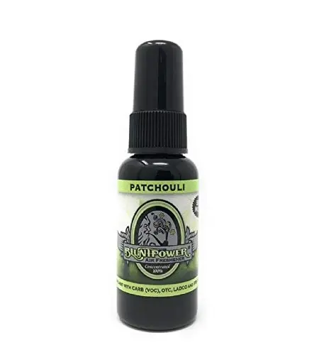 BluntPower (Patchouli, 1 Pack) Concentrated Air Freshener for Room and Car Spray - Oil-Based Diffuser Spray Bottle - Long-Lasting Bathroom Spray, Car Freshener, & Odor Eliminator Spray - 1