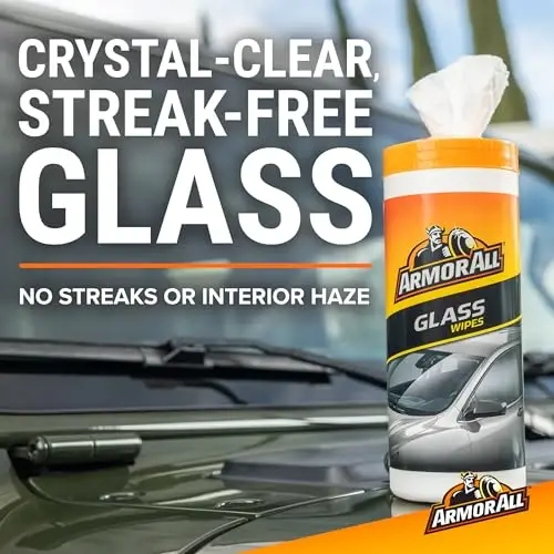Armor All Car Glass Wipes by Armor All, Auto Glass Cleaner for Film and Grime, 90 Count (Pack of 6) - ARMOR ALL (1)