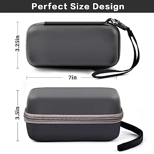 casmilee Case Compatible with Anker 737/735/ 736/717 USB-C Portable Charger Power Bank, Fast Foldable Wall PowerBank Bag for GaN Prime Nano II AC Adapter, Powercore Pocket for lights Cable - Black - 3