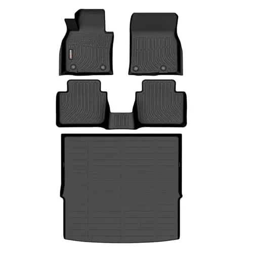 Binmotor-Floor Mats and Cargo Liner Set for Mazda CX50 2023-2026(Only Fuel Version), All Weather Car Floor Mat for Mazda CX 50 Accessories, Mats TPE Car Liners for CX-50 Trunk Liner 
