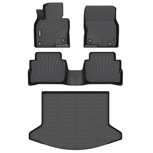 Binmotor-All Weather Floor Mats Cargo Liner for Mazda CX-5 2017 2018 2019 2020 2021 2022, Car Floor Mat CX5, Trunk Cargo Mat for Mazda CX5 Accessories Car Mats 