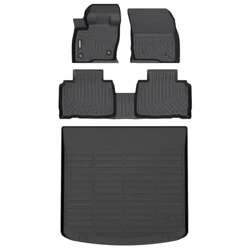 Binmotor-Floor Mats & Cargo Liner for 2019-2023 Lincoln Nautilus/2016-2018 Lincoln MKX, All Weather Mats for MKX/Nautilus Liners Car Mats Accessories 
