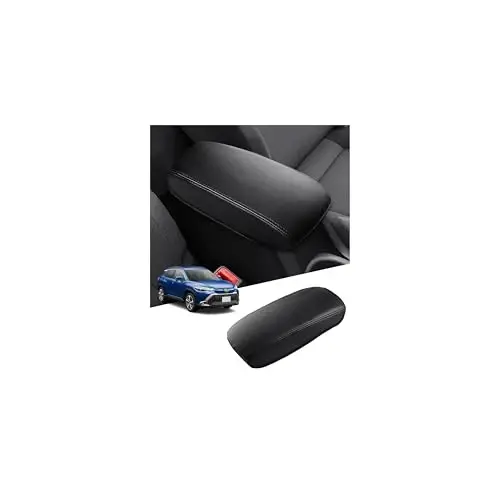 Autorder Center Console Cover for Toyota Corolla Cross 2022-2025 2026 Accessories Armrest Cover Anti-Scratch Middle Console Pad Leather Armrest Protector 