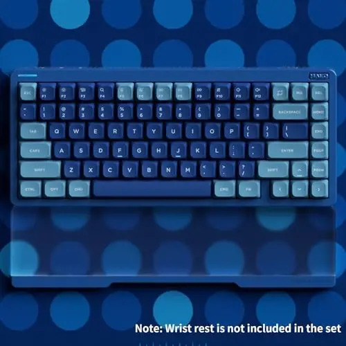 nuphy Halo75 V2 Mechancial Gaming Kyeboard,75% Wireless Hot Swappable Bluetooth Keyboard,83 Kyes RGB Backlit Keyboard,Support Bluetooth/2.4GHz/USB-C-Blue Blush Switch - 4