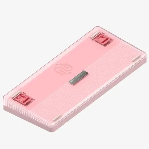 nuphy Halo75 V2 Mechancial Gaming Kyeboard,75% Wireless Hot Swappable Bluetooth Keyboard,83 Kyes RGB Backlit Keyboard,Support Bluetooth/2.4GHz/USB-C-Pink Blush Switch - 2