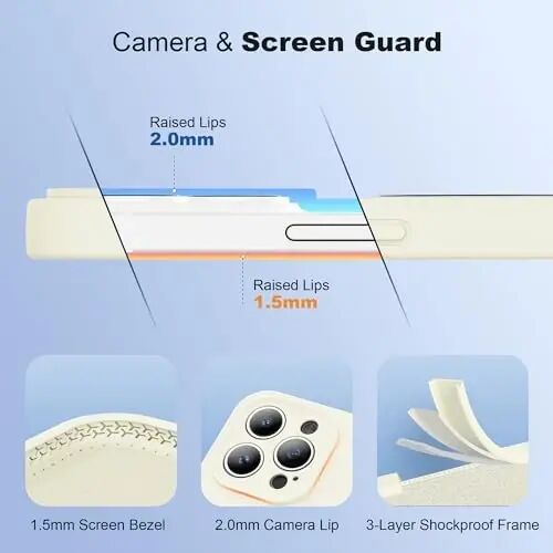 SKYLMW for iPhone 15 Pro Max Case with Magnetic Invisible Stand Compatible with MagSafe Military Drop Tested Shockproof Liquid Silicone iPhone 15 Pro Max Phone Cases for Women Men 6.7'' 2023,White - 4