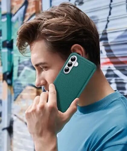 FNTCASE for Samsung Galaxy S26 Phone Case: Dual Layer Non Slip Protective | With Screen Protector, Shockproof Drop Protection, Matte Textured Protective Cell Phone Cover, for Daily Use, Green - FNTCASE