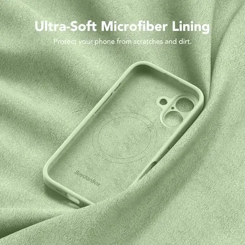 SuydanBox Magnetic for iPhone 16 Case, Compatible with MagSafe, [Screen Protector + Full Camera Protection], Silicone Shockproof Anti-Scratch Protective Phone Case for iPhone 16 6.1