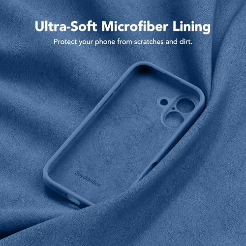 SuydanBox Magnetic for iPhone 16 Case, Compatible with MagSafe, [Screen Protector + Full Camera Protection], Silicone Shockproof Anti-Scratch Protective Phone Case for iPhone 16 6.1