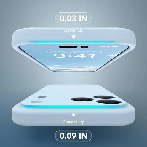 SuydanBox Magnetic for iPhone 17 Pro Case, Compatible with MagSafe, [Full Camera Protection][Screen Protector] Silicone Shockproof Protective Phone Case for iPhone 17 Pro 6.3