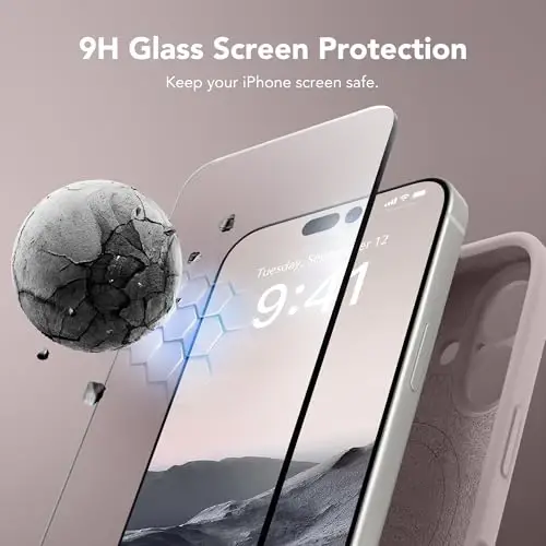 SuydanBox Magnetic for iPhone 17 Case, Compatible with MagSafe, [Full Camera Protection][Screen Protector] Silicone Shockproof Protective Phone Case for iPhone 17 6.3