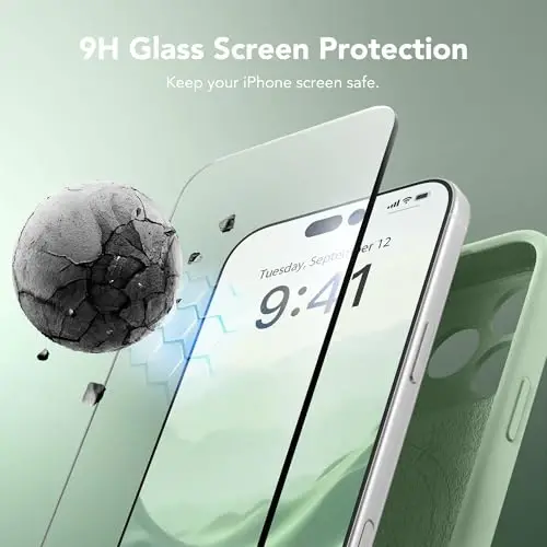 SuydanBox Magnetic for iPhone 17 Pro Case, Compatible with MagSafe, [Full Camera Protection][Screen Protector] Silicone Shockproof Protective Phone Case for iPhone 17 Pro 6.3