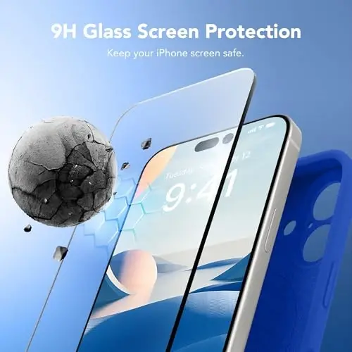 SuydanBox Magnetic for iPhone 17 Case, Compatible with MagSafe, [Full Camera Protection][Screen Protector] Silicone Shockproof Protective Phone Case for iPhone 17 6.3