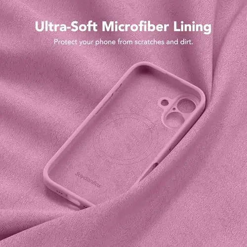SuydanBox Magnetic for iPhone 16 Case, Compatible with MagSafe, [Screen Protector + Full Camera Protection], Silicone Shockproof Anti-Scratch Protective Phone Case for iPhone 16 6.1