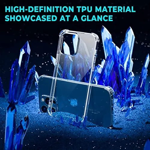 ORIbox Case for iPhone 13 pro, with 4 Corners Shockproof Protection,Clear,iphone 13 pro Case - 2
