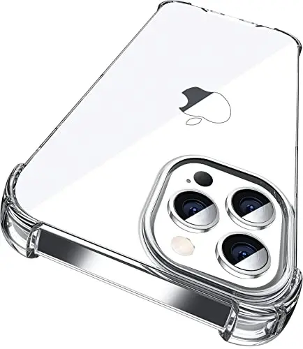 ORIbox for iPhone 12 Case for iPhone 12 Pro Case Clear,with 4 Corners Shockproof Protection,iPhone 12/12 Pro Clear Case for Women Men Girls Boys Kids,Case for iPhone 12/12 Pro Phone Clear 