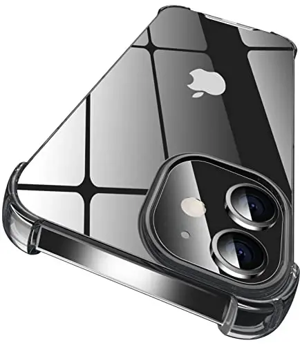 ORIbox for iPhone 12 mini Case Black,with 4 Corners Shockproof Protection,iPhone 12 mini Black Case for Women Men Girls Boys Kids,Case for iPhone 12 mini Phone Black 