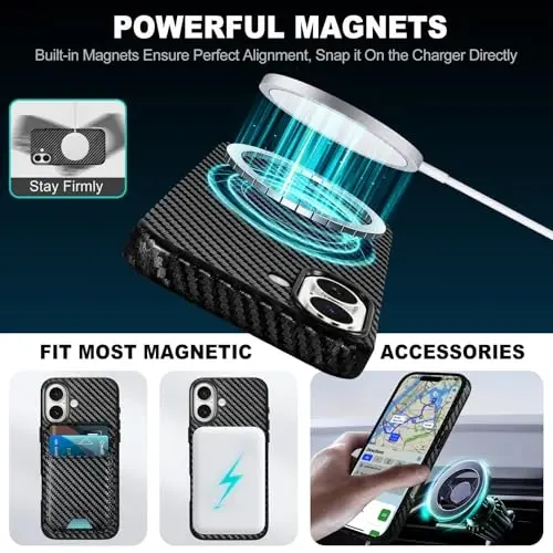 TUCCH PU Leather Case for iPhone 16 (6.1