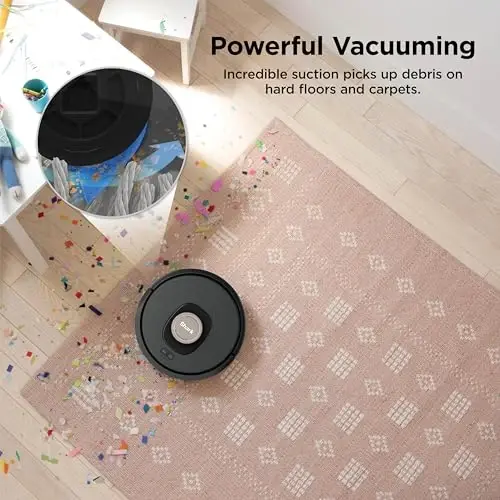 Shark AV2501AE AI Robot Vacuum with XL HEPA Self-Empty Base, Bagless, 60-Day Capacity, LIDAR Navigation, Perfect for Pet Hair, Compatible with Alexa, Wi-Fi Connected, Carpet & Hard Floor, Black - 2