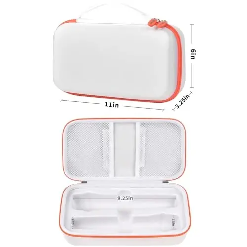 Againmore Wireless Microphone Case Compatible with JBL Wireless Two Microphone System, Handheld Dual Mic Travel Bag for Singing or Karaoke for Receivers, Adapters, AA Batteries - 5