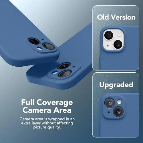 SuydanBox Magnetic for iPhone 13 Case, Compatible with MagSafe, [Full Camera Protection][Screen Protector] Silicone Shockproof Protective Phone Case for iPhone 13 6.1
