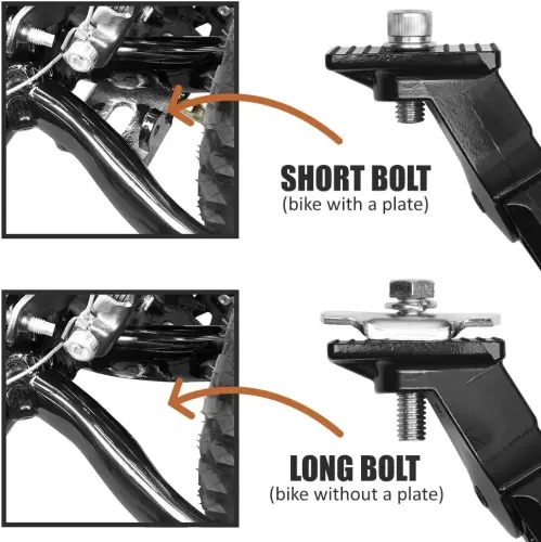 BV Bicycle Kickstand for 24”-28” - Adjustable Bikes Kickstand for Adult Bike with Non-Slip Foot & Spring-Loaded Latch for Stable Any-Angle Stance - Bicycle Stand for Mountain, City & Hybrid Bikes - 4