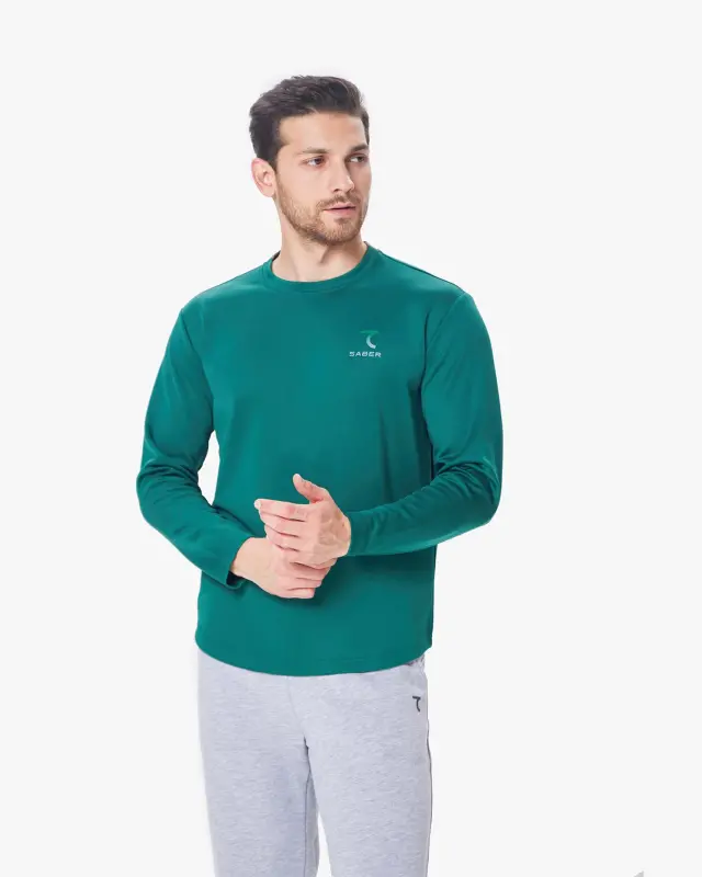 7DAY Longsleeve - DARK GREEN - 7SABER