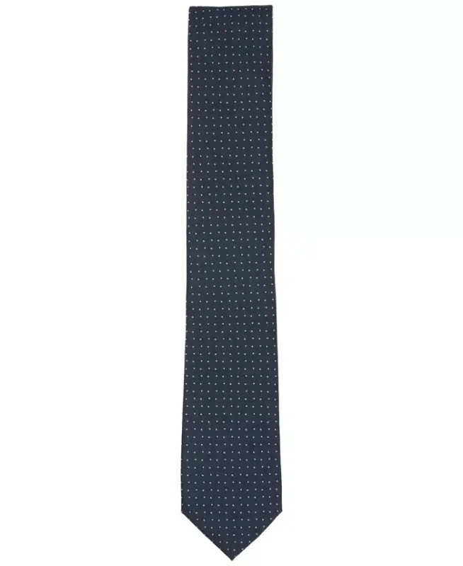 Men's Inari Solid Tie, Exclusively at Modazone - Dark Navy - ALFANI