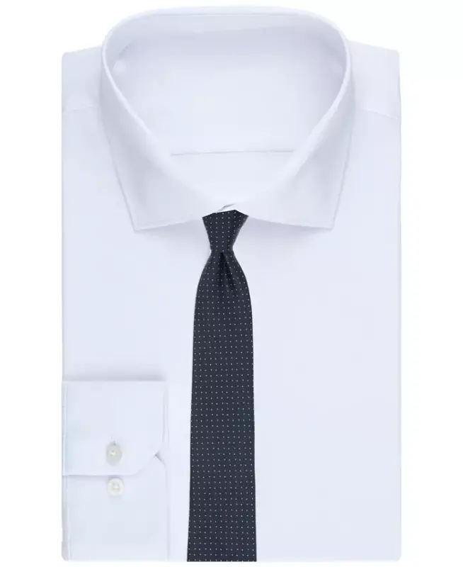 Men's Inari Solid Tie, Exclusively at Modazone - Dark Navy - 2