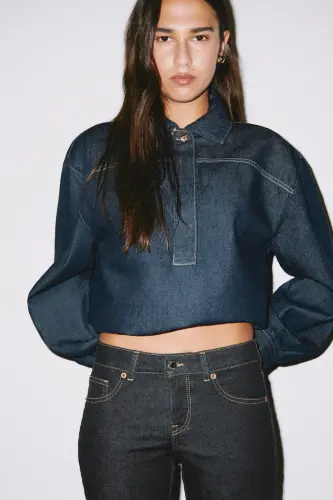 Flared Low Jeans - Kot siyahı - H&M (1)