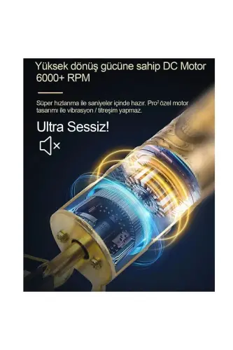 Tıraş Makinesi Usb Şarjlı Saç Sakal Vücut Kıl Tüy Alma Kadın Erkek Epilasyon Berber & Kişisel - sarı - 4