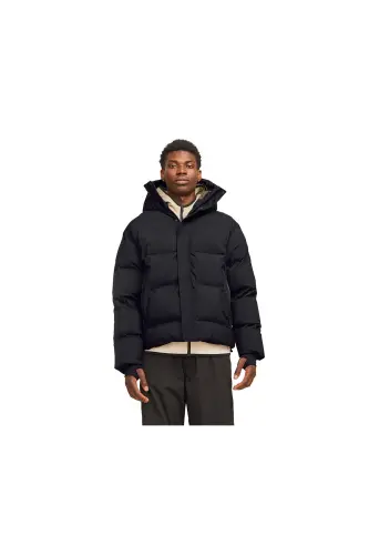 Jack Jones Jcolpha Puffer Sn Erkek Günlük Mont 12261971-BLACK Siyah - JJJ-9 - 1