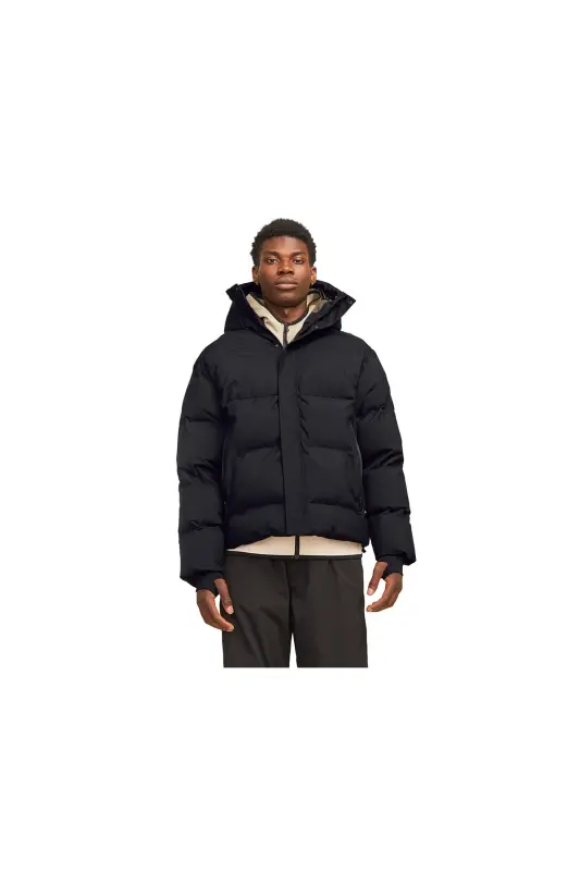 Jack Jones Jcolpha Puffer Sn Erkek Günlük Mont 12261971-BLACK Siyah - JJJ-9 - 1