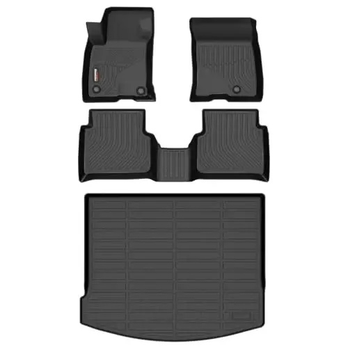 Binmotor-Floor Mats& Cargo Liner for Lincoln Corsair 2020-2026(Not for Plug-in Hybrid), TPE Corsair All Weather Mats for Lincoln Corsair Liners for Corsair Accessories 